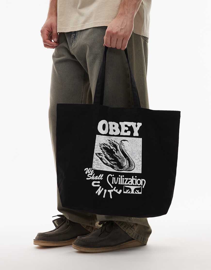 Obey - Civilisation - Tragetasche in Schwarz von Obey