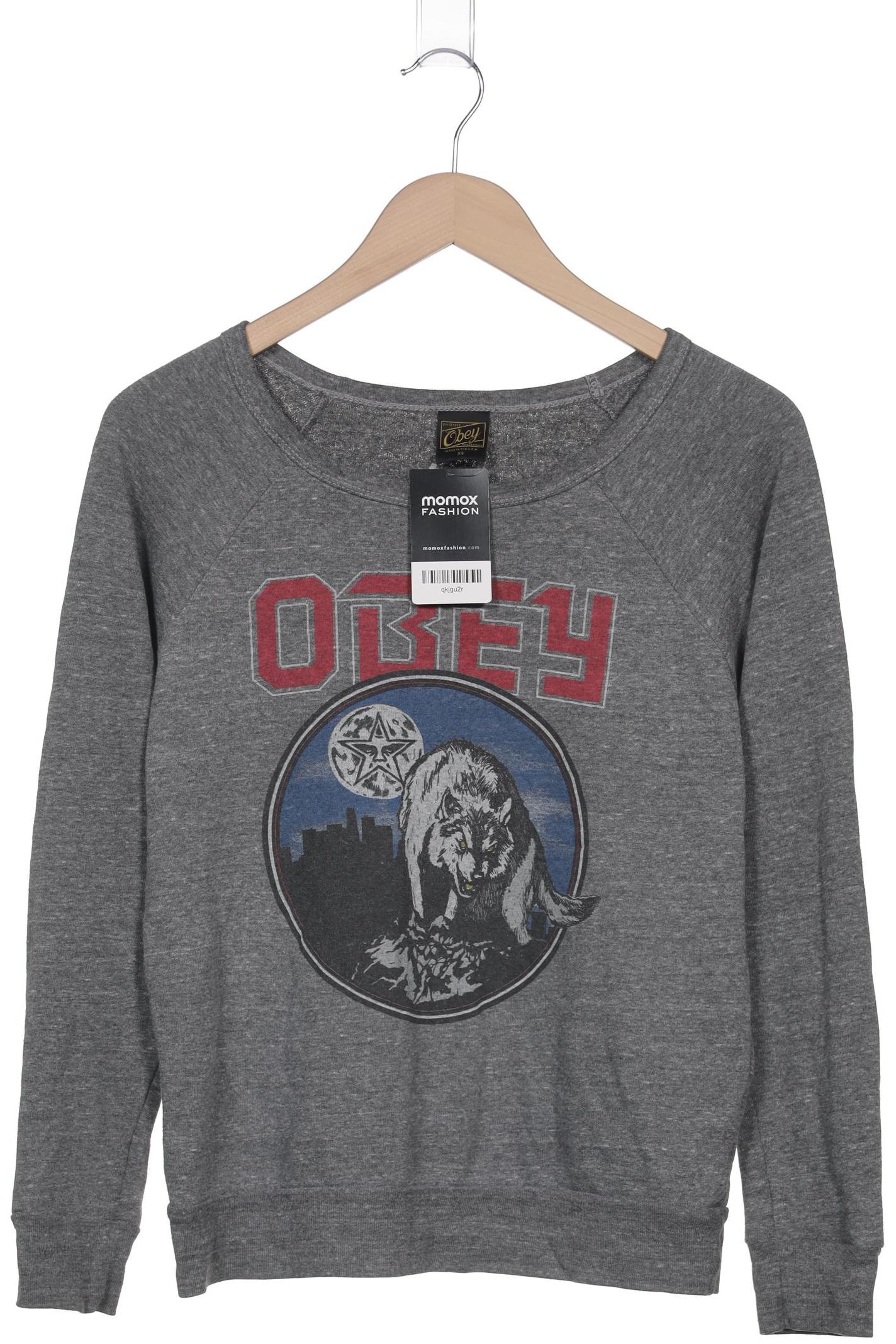 Obey Damen Sweatshirt, grau, Gr. 34 von Obey