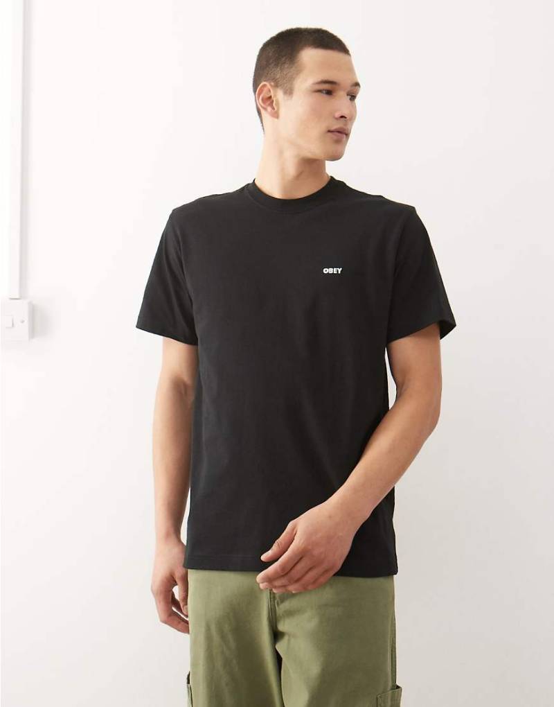 Obey - Established Works - Plakatives T-Shirt in Schwarz von Obey