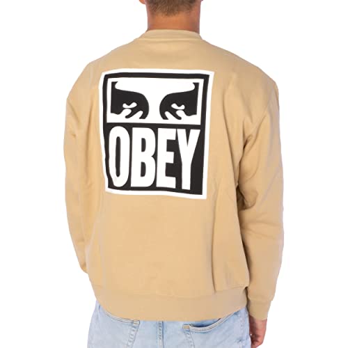 Obey Eyes Icon Sweatpulli Herren Oat Milk, XXL von Obey
