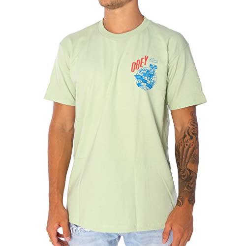 Obey Hammer Globe T-Shirt Herren Cucumber M von Obey