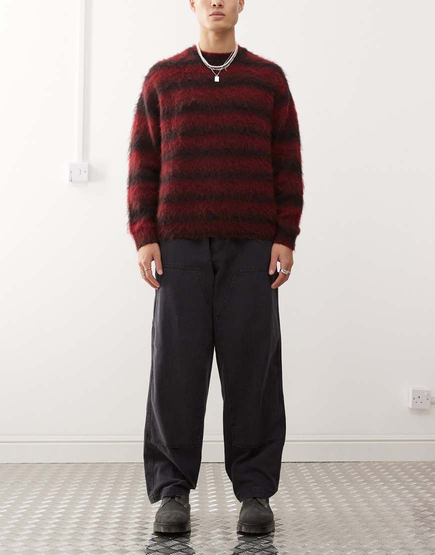 Obey - Hardwork - Carpenter-Hose in verblasstem Schwarz von Obey