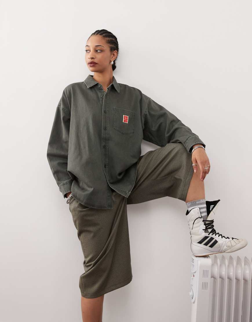 Obey - Jones - Oversize-Hemd in Beige-Neutral von Obey