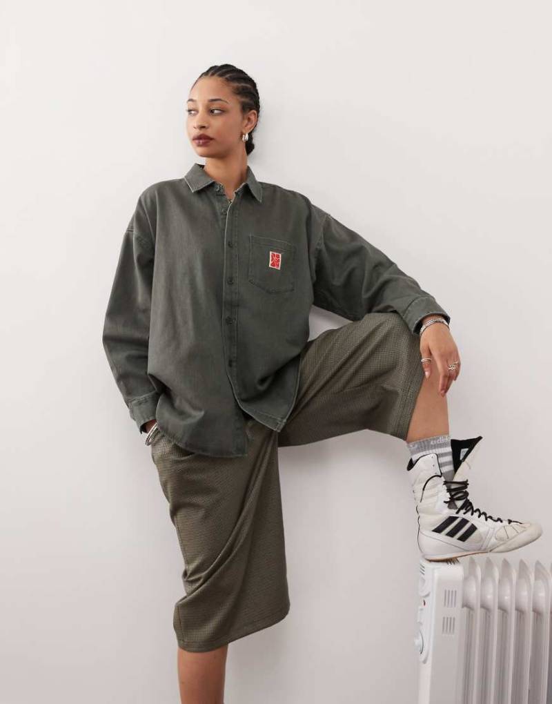 Obey - Jones - Oversize-Hemd in Beige-Neutral von Obey