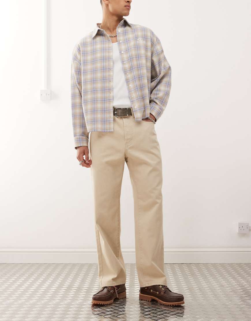 Obey - Klassische Baggy-Jeans in Pelican Faded Wash-Neutral von Obey