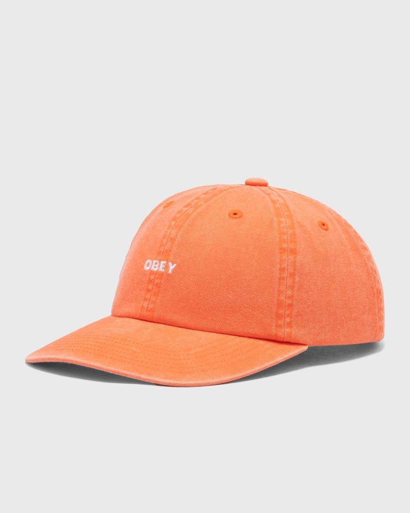 Obey PIGMENT BOLD 6 PANEL STRAPBACK men Caps orange in Größe:ONE SIZE von Obey