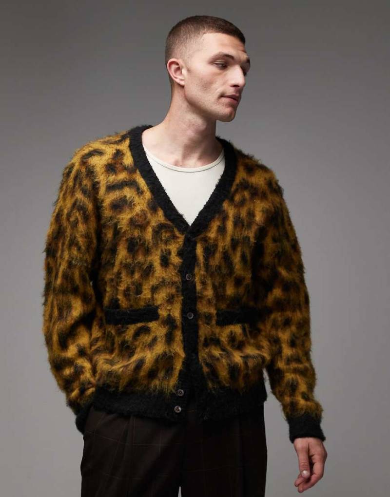 Obey - Patron - Strickjacke mit Leopardenmuster-Bunt von Obey