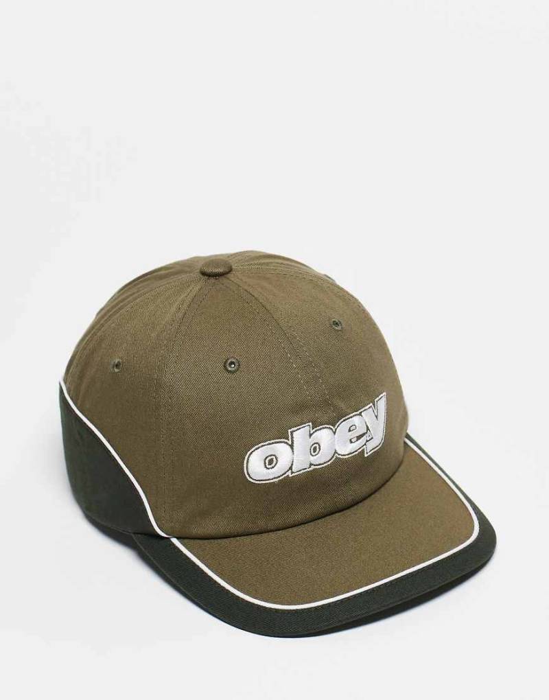 Obey - Rewind - Baseball-Kappe in Braun mit sechs Bahnen-Brown Obey - Rewind - Baseball-Kappe in Braun mit sechs Bahnen-Brown von Obey
