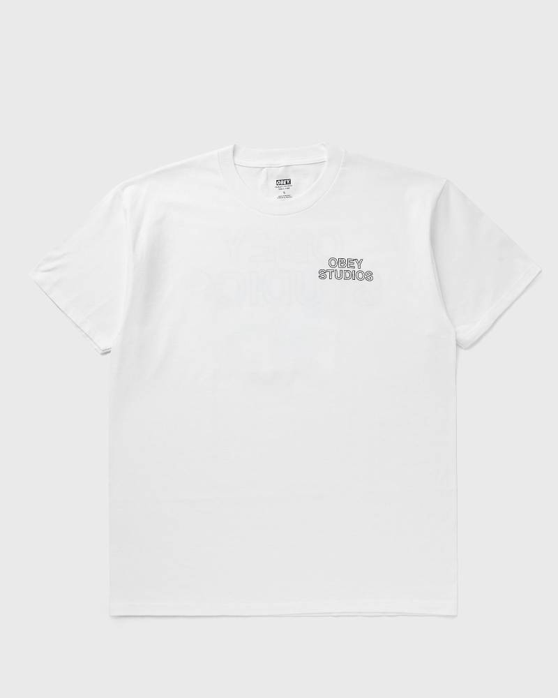 Obey STUDIOS PALETTE men Shortsleeves white in Größe:M von Obey