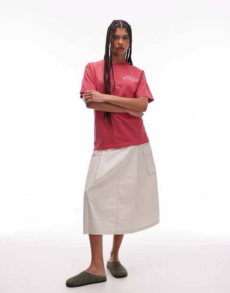 Obey - T-Shirt in Schwarz mit Logo- und Studio-Rückenprint von Obey