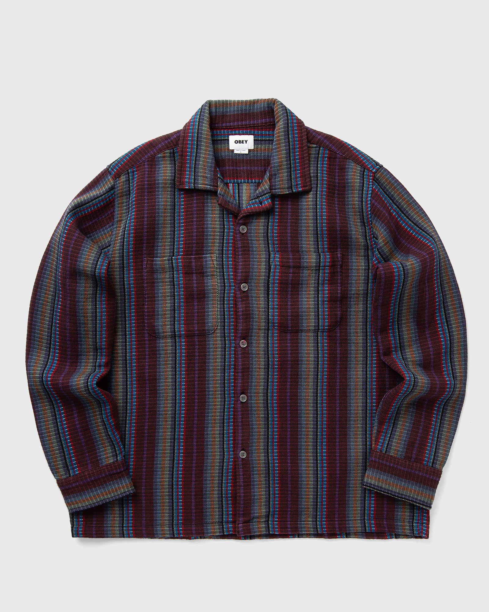 Obey Wanderer woven men Overshirts multi in Größe:L Obey Wanderer woven men Overshirts multi in Größe:L von Obey