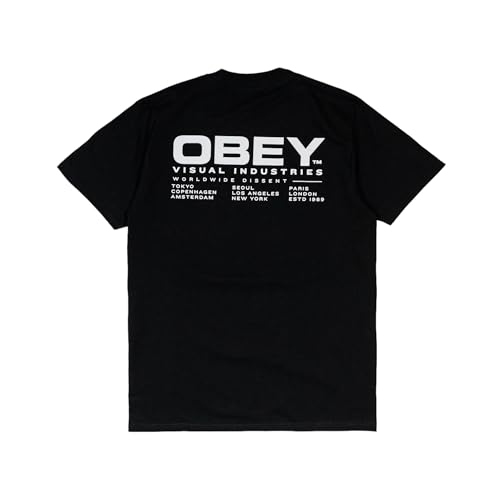Obey Worldwide Dissent T-Shirt schwarz M von Obey