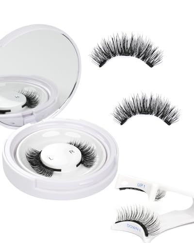 Obeyalash Magnetische Wimpern Magnet Wimpern NatüRlicher Look Magnetic Lashes Wiederverwendbar Magnetwimpern Ohne Eyeliner Leichtes Gewicht and Wasserdicht No Glue Needed (Wispy Lashes) von Obeyalash
