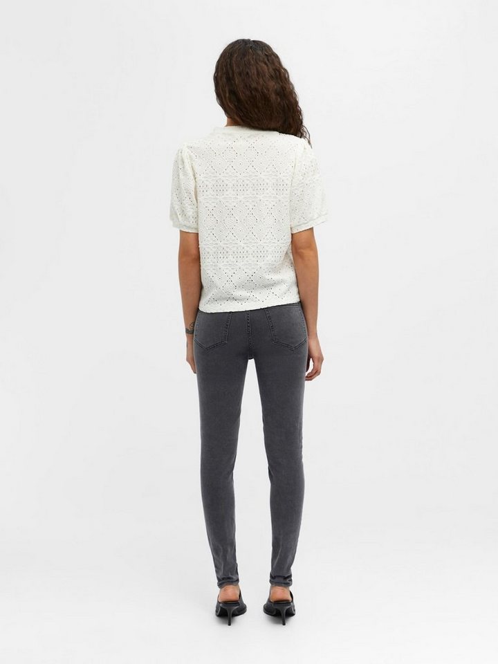 Object Blusenshirt Feodora (1-tlg) Lochmuster von Object