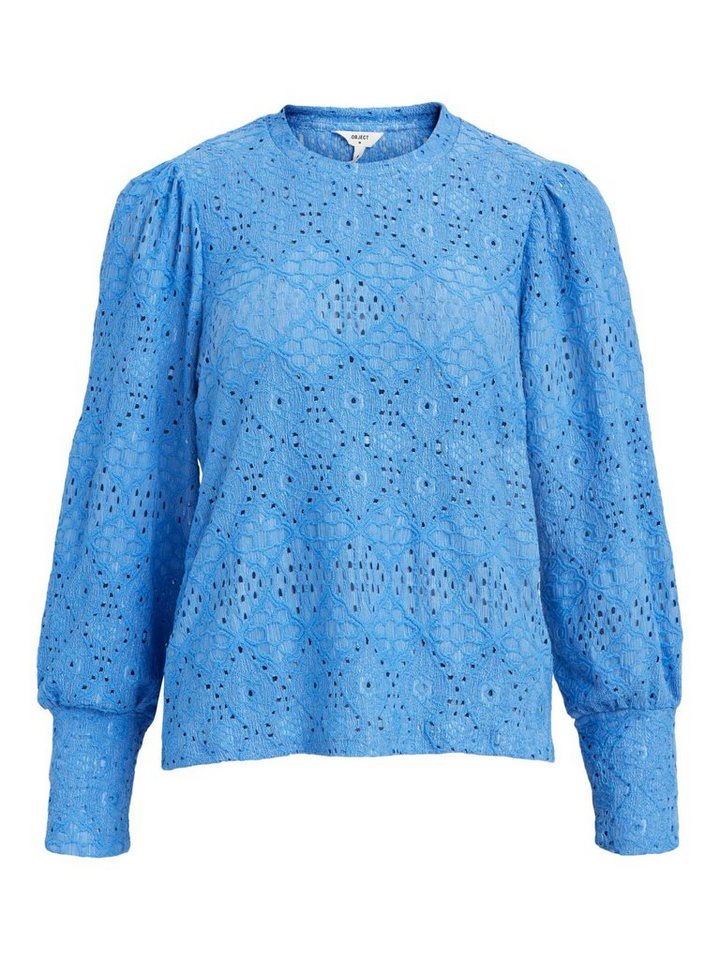 Object Blusentop Feodora (1-tlg) Lochmuster von Object