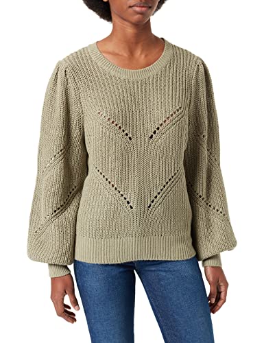Object Collectors Item Damen OBJLANA L/S Knit NOOS Pullover, Seagrass, L von Object