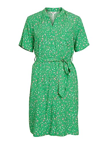 Object Damen Elise S/S Shirt Dress Noos Kleid, Fern Green, 38 EU von Object