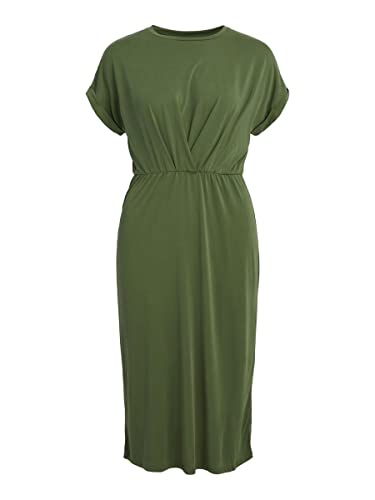 Object Damen Objannie New S/S Dress Noos Kleid, Vineyard Green, XL EU von Object