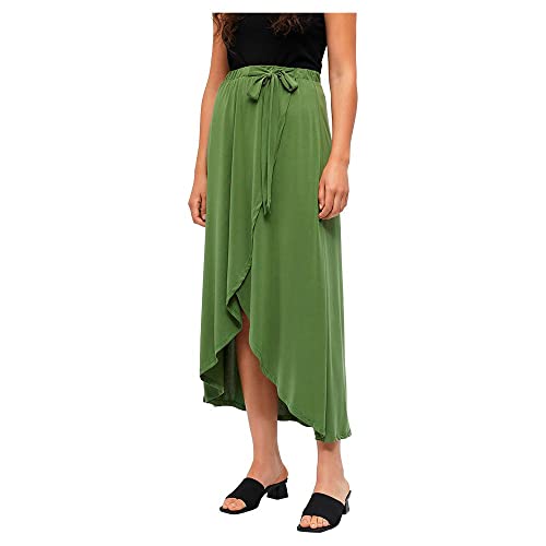 Object Damen Objannie Skirt Noos Maxirock, Vineyard Green, XL EU von Object