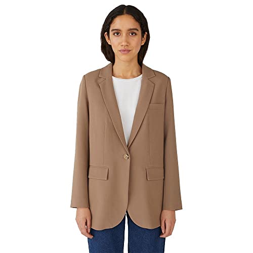 Object Damen Objsigrid L/S Noos Blazer, Fossil, 40 EU von Object