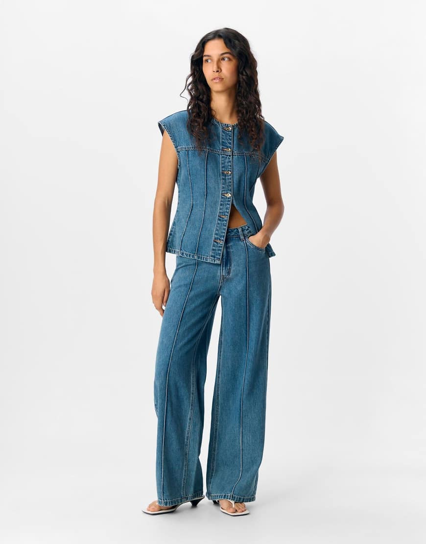 Object - Denim-Jeans in Mittelblau von Object