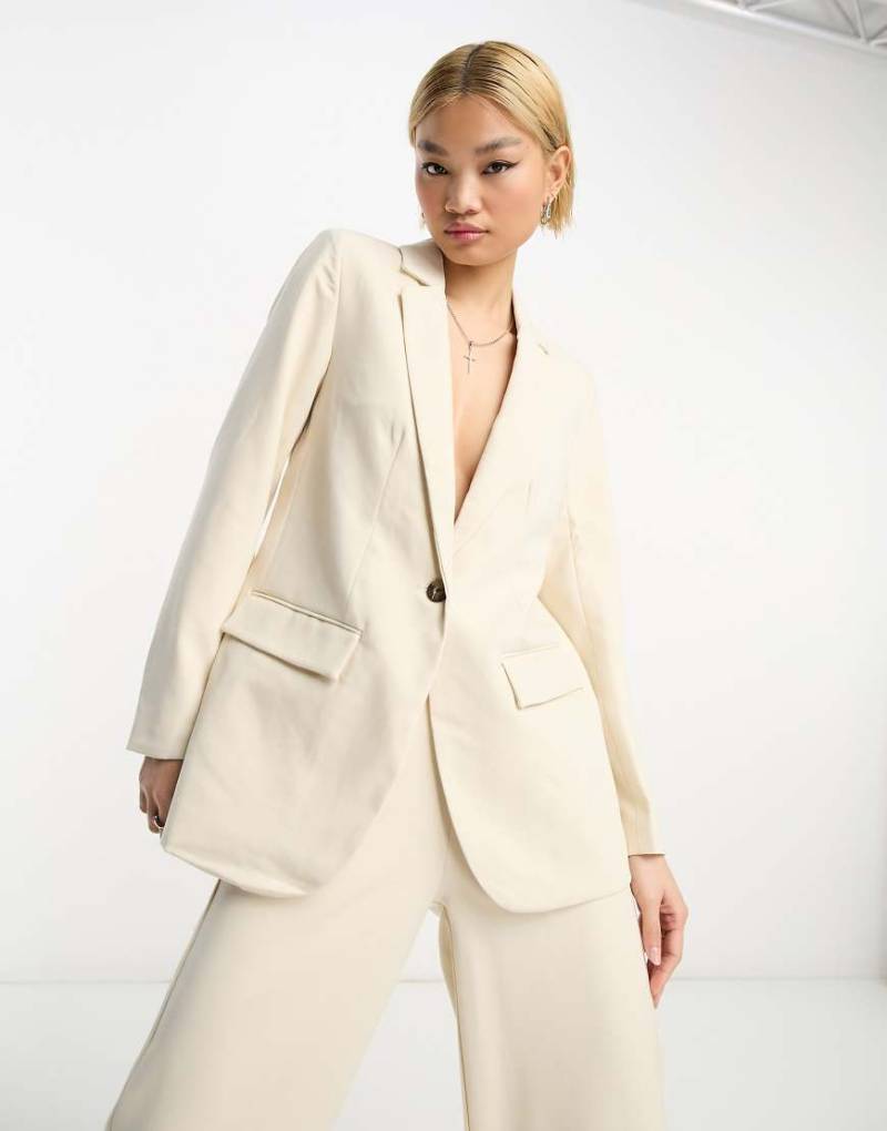 Object - Eleganter Blazer in Sandbeige, Kombiteil-Neutral von Object