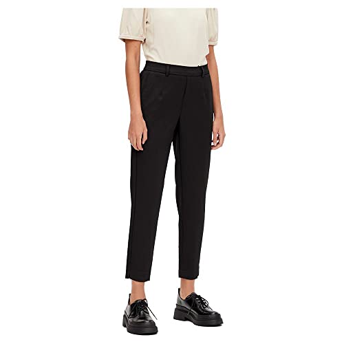 Object Damen Objlisa Slim Pant Noos Hose, Black, 40 EU von Object