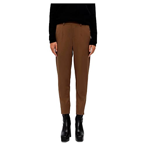Object Damen Objlisa Noos Slim Trousers Hose, Dark Earth, 38 EU Object Damen Objlisa Noos Slim Trousers Hose, Dark Earth, 38 EU von Object