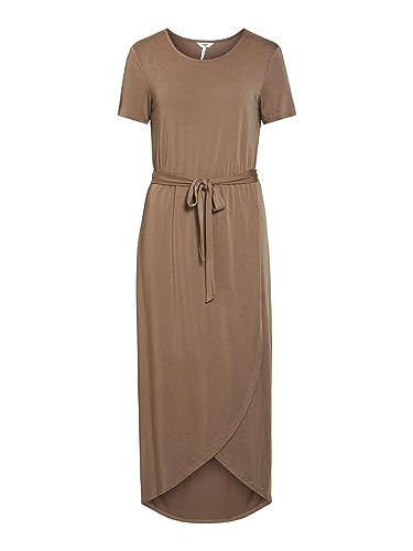 Object Damen Objannie Nadia S/S Dress Noos Kleid, Fossil, M EU von Object