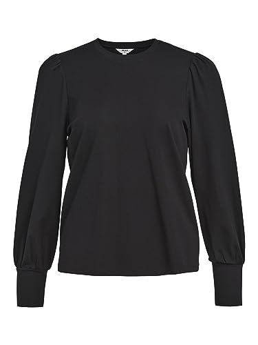 Object Damen Objcaroline L/S Top Noos Langarmshirt, Schwarz, L EU von Object