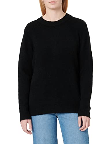 Object Damen Objellie L/S O-neck Noos Pullover, Schwarz, M EU von Object