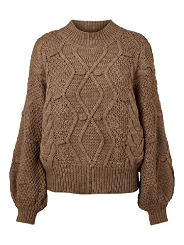 Object Female Pullover Zopfstrickmuster, 23035767 von Object