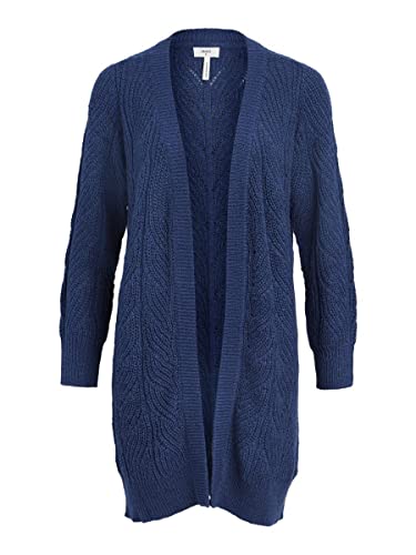 Object Female Strickjacke Lange, 23030187, Bijou Blue von Object