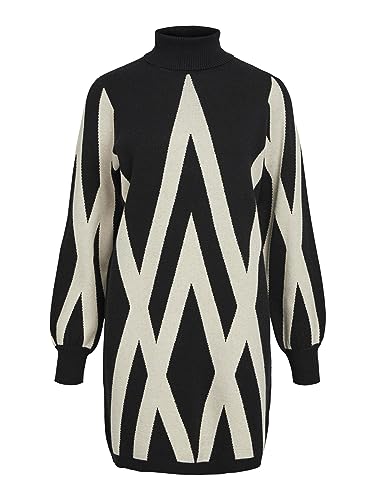 OBJRAY L/S Knit Rollneck Dress AOP NOOS von Object