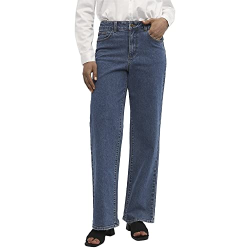 Object Damen Objmarina Mw Denim Jeans Noos Hose, Dark Blue Denim, M EU Object Damen Objmarina Mw Denim Jeans Noos Hose, Dark Blue Denim, M EU von Object