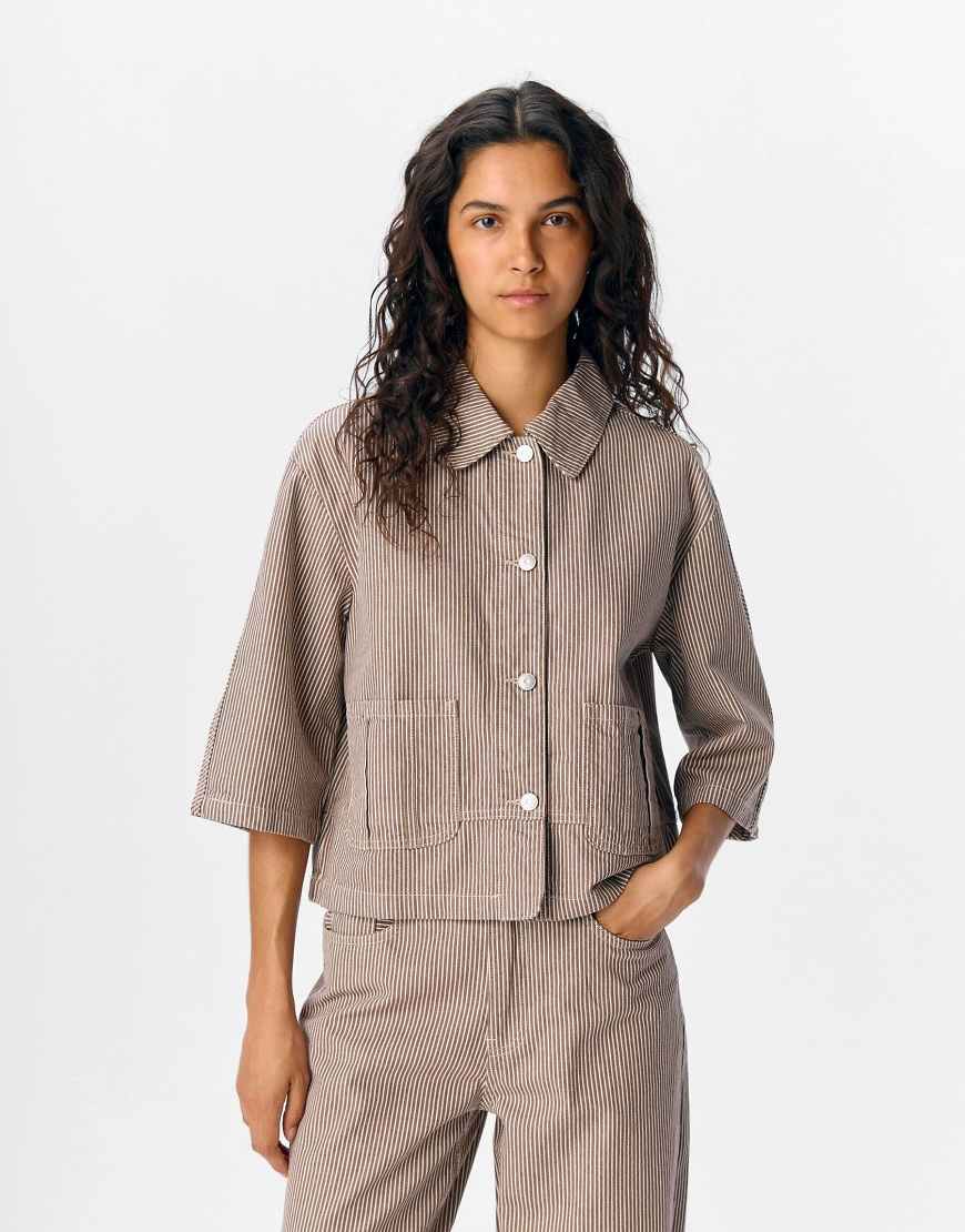 Object - Hemdjacke in Morchelbraun-Brown von Object