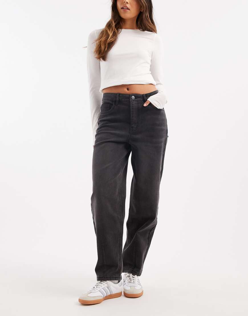 Object - Hochwertige Barrel-Jeans in Schwarz von Object