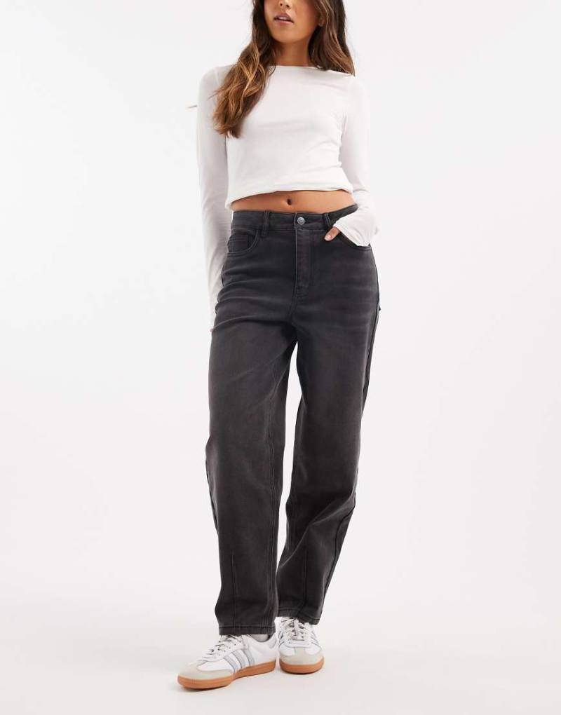 Object - Hochwertige Barrel-Jeans in Schwarz von Object