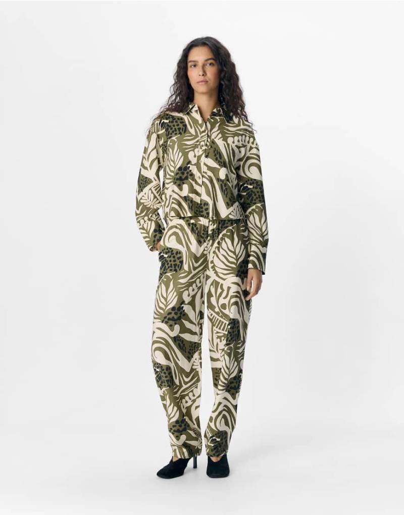 Object - Hose in Khaki-Grün von Object