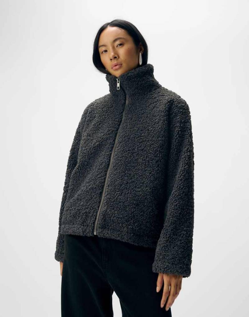 Object - Jacke in meliertem Dunkelgrau von Object