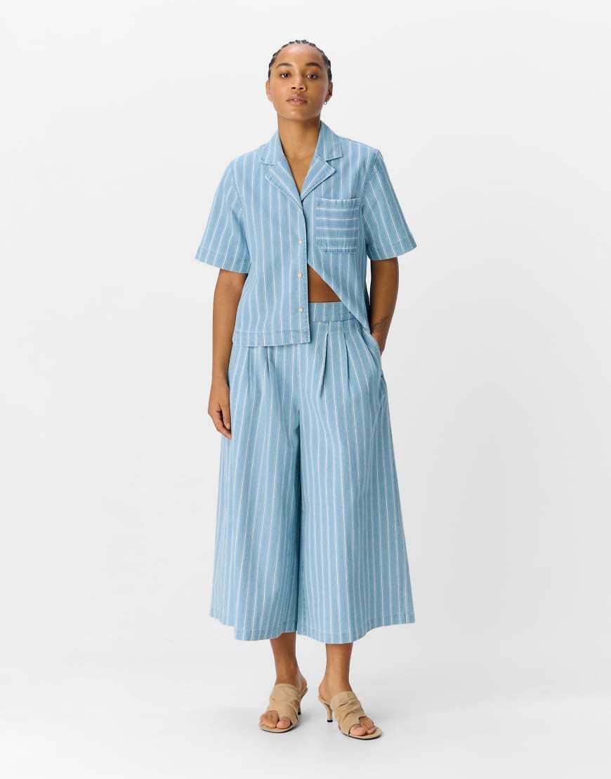 Object - Jeans-Hosenrock in Hellblau Object - Jeans-Hosenrock in Hellblau von Object