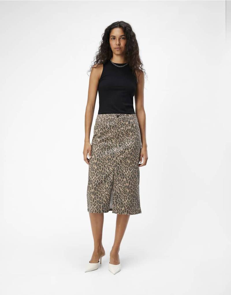 Object - Jeansrock in Incense-Braun von Object
