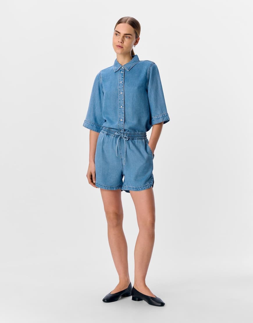 Object - Jeansshorts in Hellblau Object - Jeansshorts in Hellblau von Object