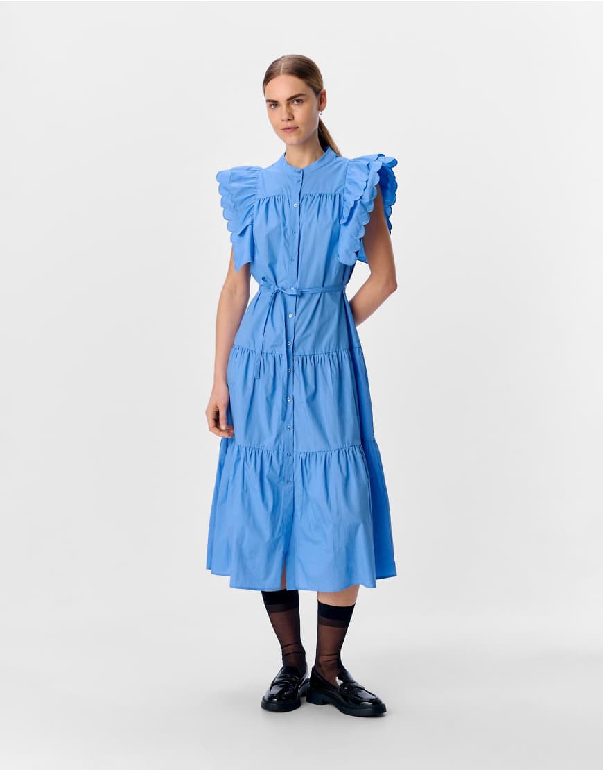 Object - Maxikleid in Kornblumenblau Object - Maxikleid in Kornblumenblau von Object