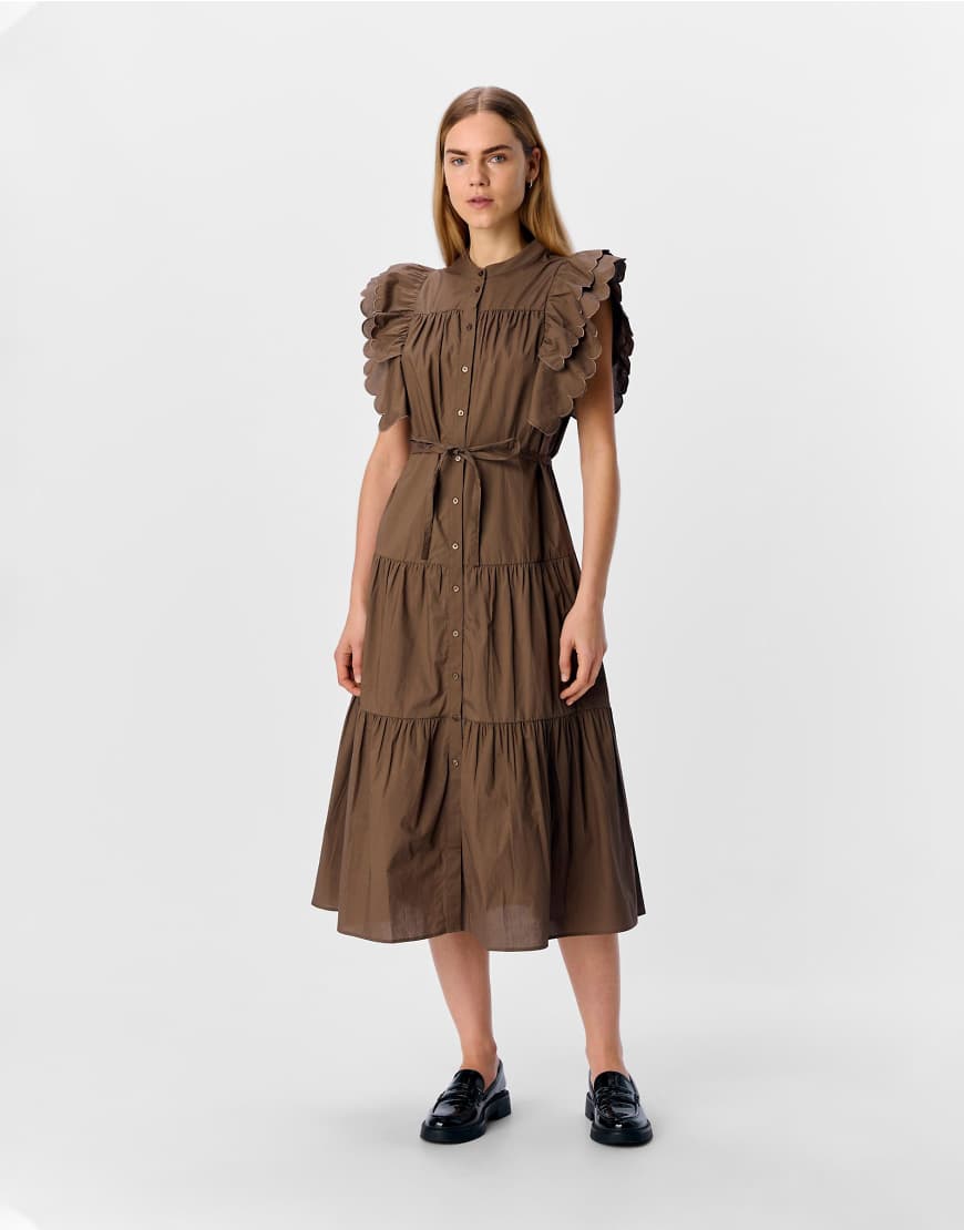 Object - Maxikleid in Morchelbraun Object - Maxikleid in Morchelbraun von Object