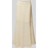Object Maxirock mit Lochmuster Modell 'CENNI' in Beige, Größe 36 von Object