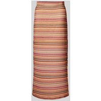 Object Maxirock mit Lochmuster Modell 'ISA ARTHINE' in Fuchsia, Größe XL von Object