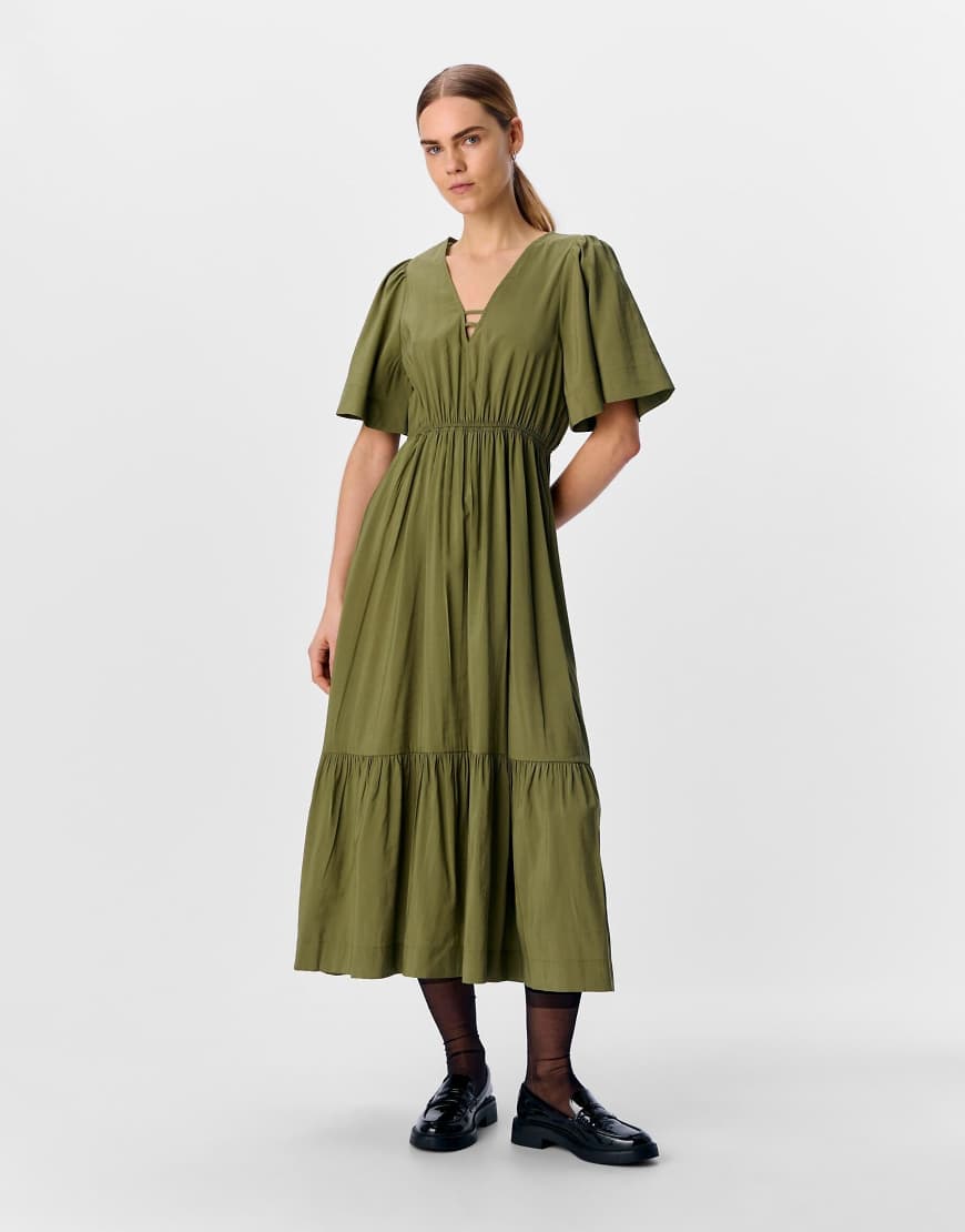 Object - Maxkleid in Capulet Olive-Grün Object - Maxkleid in Capulet Olive-Grün von Object