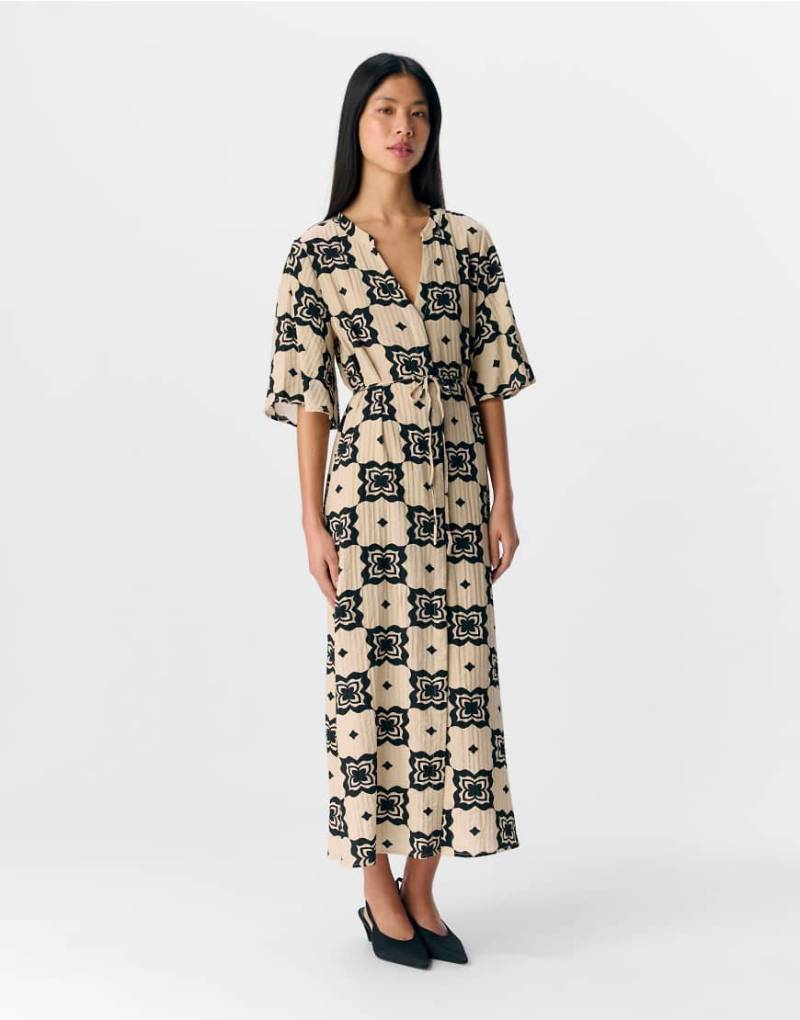 Object - Midikleid in Sandmuschel-Weiß von Object