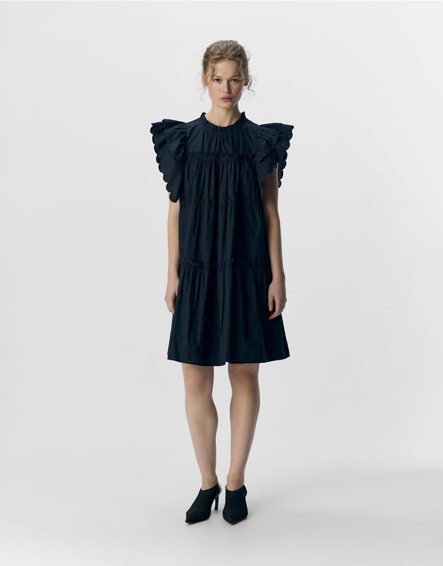 Object - Minikleid in Anthrazit-Grau von Object